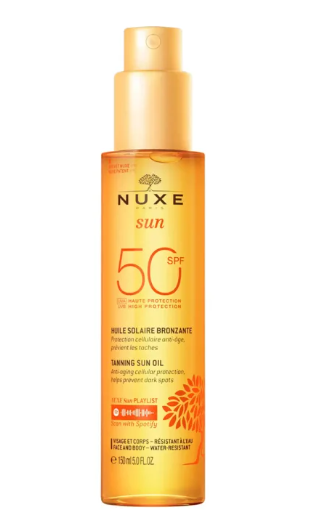 NUXE Sun Olio Solare Viso e corpo SPF 50+