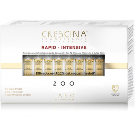 Crescina transdermic rapid-intensive ri-crescita 200 donna 40 fiale