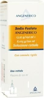 Sodio fosfato a, 13,91g/100ml + 8,025g/100ml soluzione rettale 1 flacone da 120ml