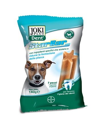 Bayer joki plus dent cane star bar taglia piccola 140g