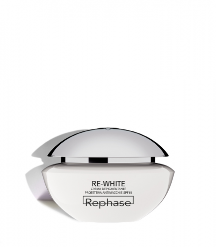 Rephase re-white crema depigmentante protettiva antimacchie spf15