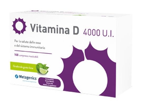 Metagenics vitamina d 4000ui 168 compresse masticabili