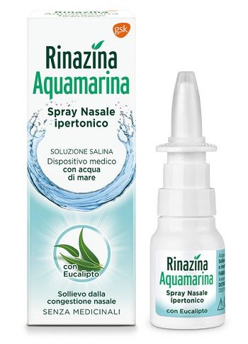 Rinazina aquamarina soluzione nasale ipertonica con eucalipto 20ml