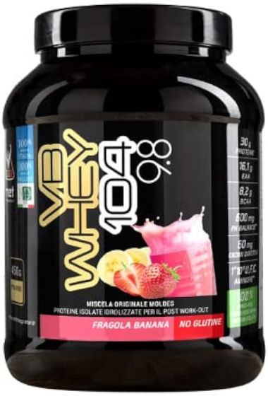 Net Integratori Vb Whey 104 9.8 Fragola Banana 450g
