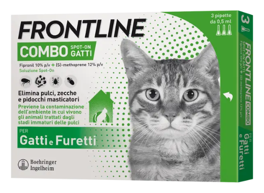 Frontline Combo Spot On Gatti Furetti 3 Pipette