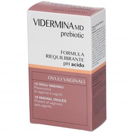 Vidermina Prebiotic Ovuli Vaginali 10pz