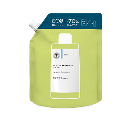  Unifarco Lfp Doccia Shampoo Sport Pompelmo 600ml - Eco Ricarica