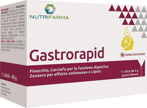 Nutrifarma Gastrorapid 15 stick gusto limone