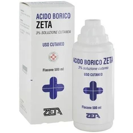 Acido bori, 3% soluzione cutanea flacone da 500ml