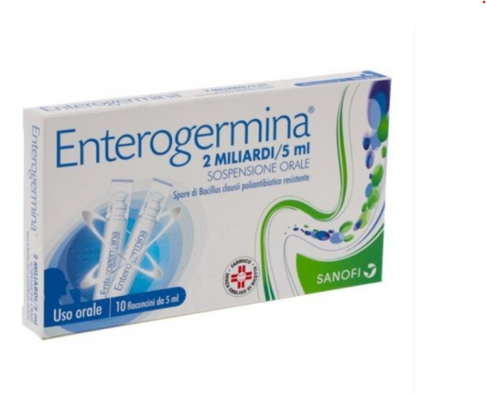 Enterogermi, 2 miliardi/5ml sospensione orale 10 flaconcini 5ml