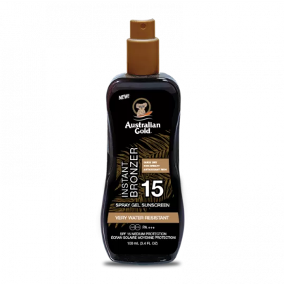 Australian Gold Gel Spray SPF15 Con Bronzer 237ml