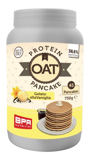 Bpr nutrition protein oat pancake gelato alla vaniglia 750g