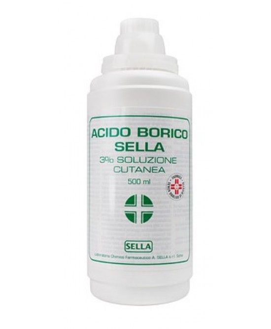 Sella acido borico 3% 500ml - Vivafarmacia