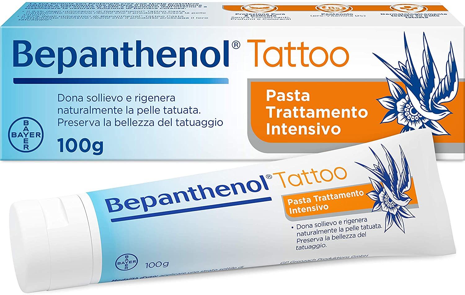 Bepanthenol tattoo pasta trattamento intensivo 100g - Vivafarmacia
