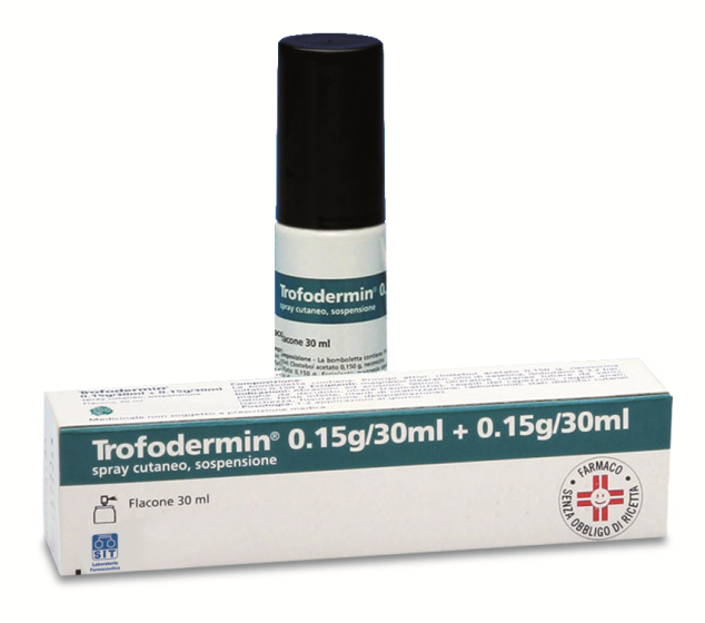 Trofoderm 5% + 5% spray cutaneo 30ml