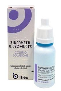 Zincomet, 0,02% + 0,01% collirio, soluzione flacone 15ml