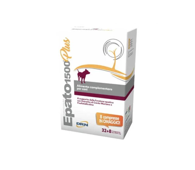 Epato 1500 Plus Alimento Complementare per Funzione Epatica per Cani 40 Compresse