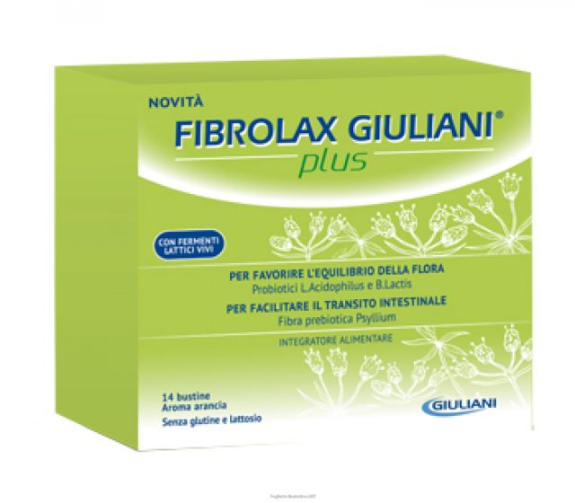 Fibrolax giuliani plus 14 bustine gusto arancia