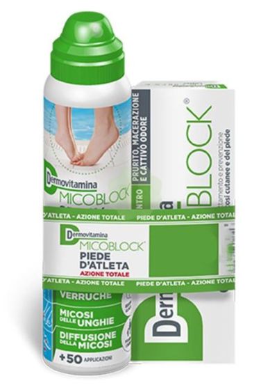 Dermovitamina - Micoblock Piede D'Atleta Crema E Spray Confezione 50 Ml + 100 Ml