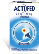 Actif, 2,5mg + 60mg compresse 12 compresse