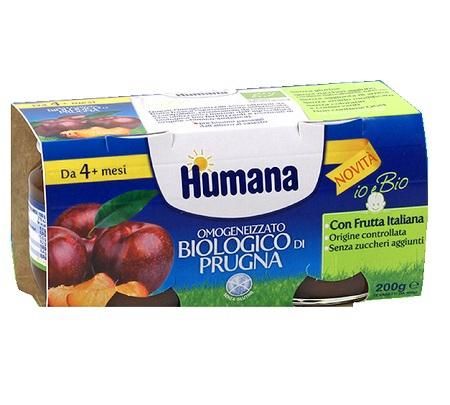 Humana omog prugna bio 2x100g