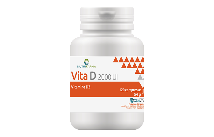 Aquaviva vita d 2000ui (vitamina d3) 120 cpr