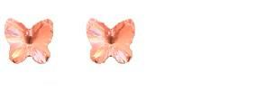 Orecchino farfalla 5mm rosepc