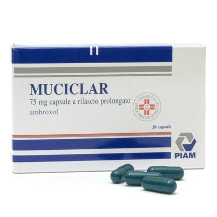 Mucicl, 75mg capsule a rilascio prolungato 20 capsule