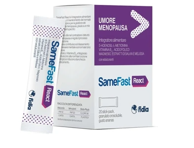 SameFast React 20 Stick Pack Integratore Menopausa