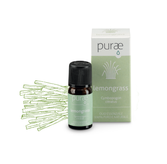 Purae oli essenziali lemongrass 10ml