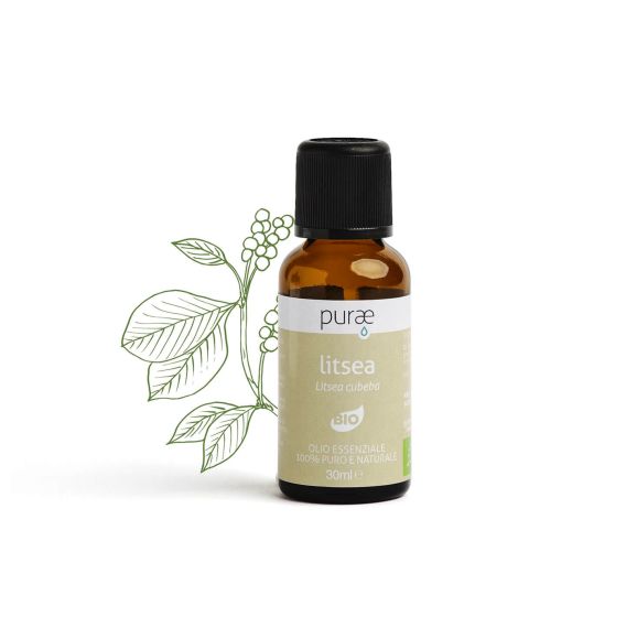 Purae litsea bio olio essenziale 10ml