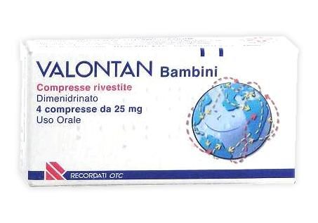 Valont, bambini 25mg compresse rivestite 4 compresse