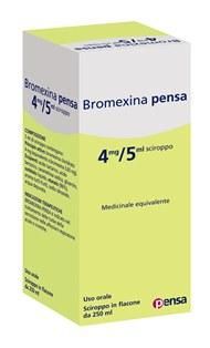 Bromexina , 4mg/5ml sciroppo flacone da 250ml