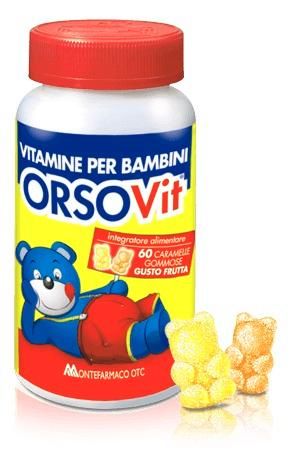 Orsovit caramelle gommose s/glut 60pz