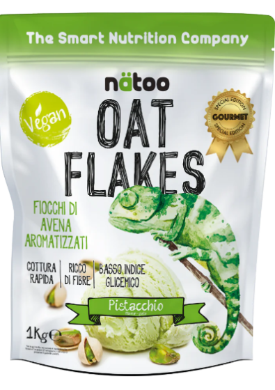 Natoo Oat Flakes Fiocchi di Avena Pistacchio 1 kg