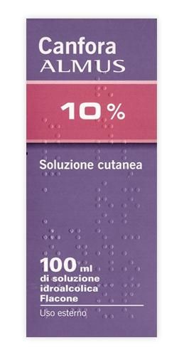 Canfo, 10% soluzione cutanea 1 flacone 100ml di soluzione idroalcolica