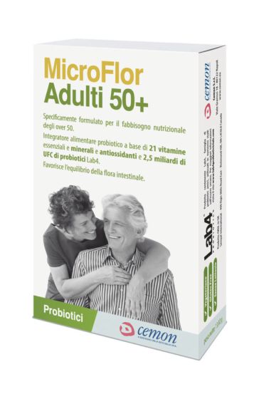 Microflor adulti 50+ 30 capsule masticabili