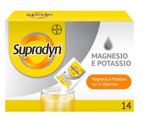 Supradyn Magnesio e Potassio Integratore Vitamine e Minerali 14 Bustine