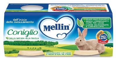 Mellin omog coniglio 2x80g