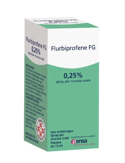 Flurbiprofene Pensa Spray Mucosa Orale 0,25% 15ml