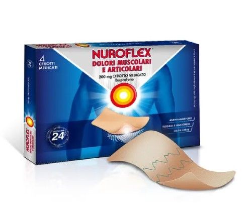 Nuroflex Dolori Muscolari E Articolari 4 Cerotti Medicati 200mg