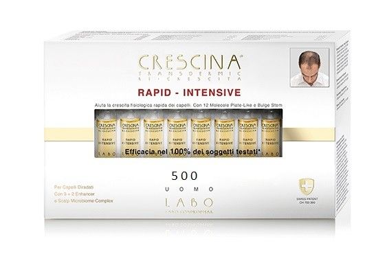 Crescina transdermic rapid-intensive ri-crescita 500 uomo 40 fiale