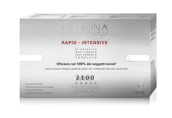 Crescina rapid-intensive isole follicolari 2100 donna trattamento completo 20+20 fiale