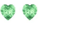 Cuore peridot 6mm