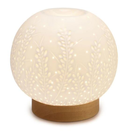 Nasoterapia Auris Diffusore Elettrico per Oli Essenziali in Ceramica e Lampada