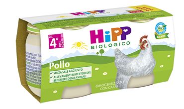 Hipp bio omogenizzato pollo 2x80g