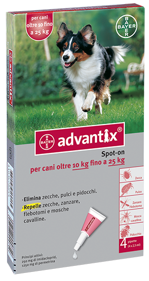 Advantix spot on 4 pipette 10-25kg