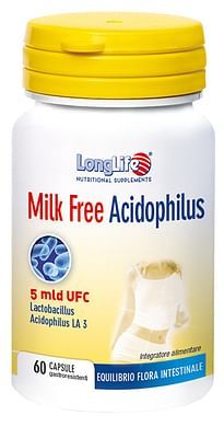 Long life milk free acidophilus 60cps