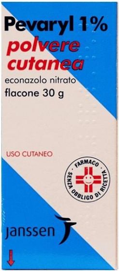 Pevar, 1% polvere cutanea flacone 30g