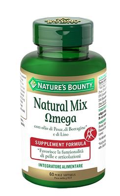 Nature's bounty natural mix omega integratore alim 60prl